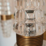 A pair of Large Kolarz Crystal Wall Sconces, 1980s