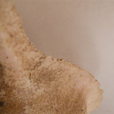 A sculptural vase in patinated stoneware with delicate pink reflections, made in Puisaye