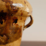 Glazed Earthenware Vase with Four Applied Handles
