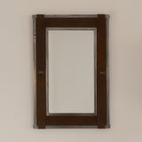 Iron and Leather Wall Mirror