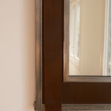 Iron and Leather Wall Mirror
