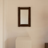 Iron and Leather Wall Mirror