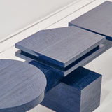 Contemporary Bench in Ash Root Veneer and Birch Plywood by sashaxsasha