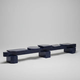 Contemporary Bench in Ash Root Veneer and Birch Plywood by sashaxsasha